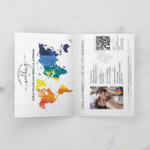 Carte du monde de mariage gay lesbien Rainbow (Intérieur)
