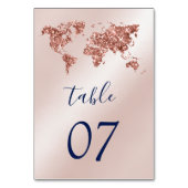 Carte du monde de mariage unique Rose Gold de dest (Par défaut)