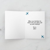 Carte du monde de voyage Anniversaire Passeport Co (Intérieur)