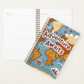 Carte du monde de voyage avec devis (Devant avec enveloppe)