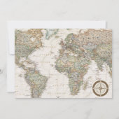 Carte du monde de voyage aventure moderne (Dos)