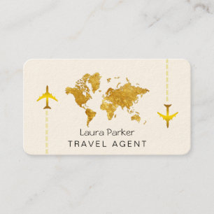 Carte du monde de voyage international Gold Partie