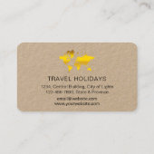 Carte du monde de voyage international Gold Partie (Dos)