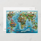 Carte du monde des animaux (Devant / Derrière)
