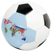 Carte du monde des drapeaux Soccer Ball (3/4)