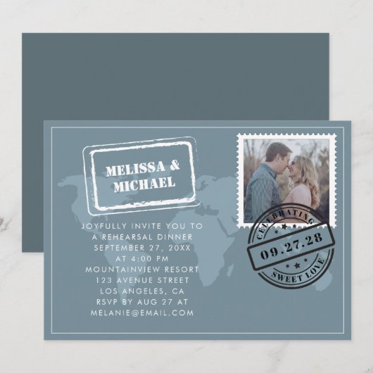 Carte du monde Destination Mariage Revue de répéti (Devant / Derrière)