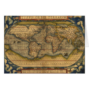 Carte du monde d'Ortelius 1570 : cartographie anti