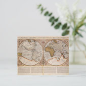 Carte du monde double hémisphère, 1587 (Debout devant)