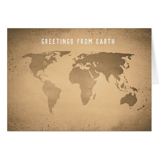 Carte du monde drôle (Devant horizontal)