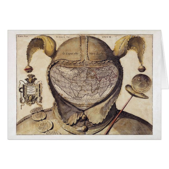 Carte du monde du casquette de l'imbécile (Devant horizontal)