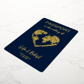 Carte du monde du Mariage de passeport Destination (Rotation)