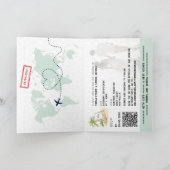 Carte du monde du Mariage de passeport QR Code Pal (Intérieur)