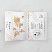 Carte du monde du passeport de destination Mariage (Intérieur)