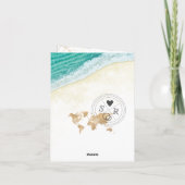 Carte du monde du passeport de destination Mariage (Dos)