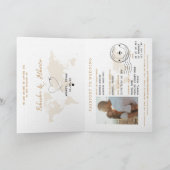 Carte du monde du passeport de destination Mariage (Intérieur)