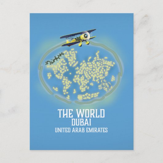 Carte du monde Dubaï Émirats arabes unis (Devant)