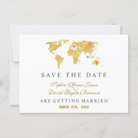 Carte du monde élégante et tendance pour mariage d