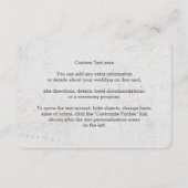 Carte du monde en feuille d'or pour mariage de des (Dos)