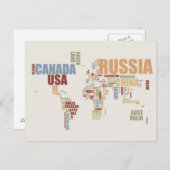 Carte du monde en mots (Devant / Derrière)