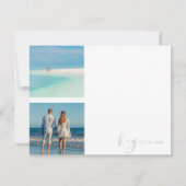 Carte du monde en or et photo de mariage (Dos)