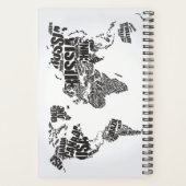 Carte du monde en typographie (Dos)