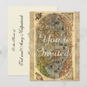 Carte du monde Forlani Antiquev 1565 Renaissance (Devant / Derrière)