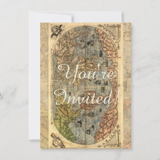 Carte du monde Forlani Antiquev 1565 Renaissance (Devant)