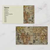 Carte du monde Forlani Antiquev 1565 Renaissance (Devant / Derrière)