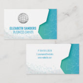 Carte du monde | Géométrique (Devant / Derrière)