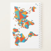 Carte du monde géométrique Abstraite (Dos)
