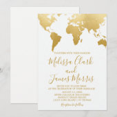 Carte du monde Gold Travel (Devant / Derrière)