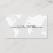 Carte du monde gris pâle Professionnel internation (Devant)
