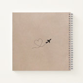 Carte du monde Kraft Thème de voyage Livre de sign (Dos)