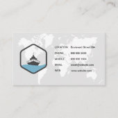 Carte du monde / Logo de navire (Devant)