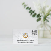 Carte du monde | Logo de propriété d'entreprise |  (Debout devant)