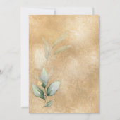 Carte du monde mariage Destination Gold Floral (Dos)