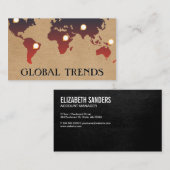 Carte du monde | Marques d'emplacement (Devant / Derrière)