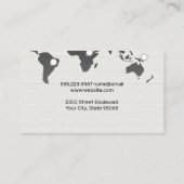 Carte du monde | Marques d'emplacement (Dos)