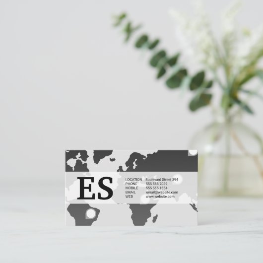 Carte du monde | Marques d'emplacement (Debout devant)