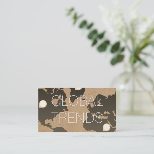 Carte du monde | Marques d'emplacement (Debout devant)