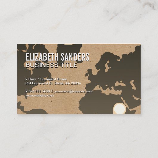 Carte du monde | Marques d'emplacement (Dos)