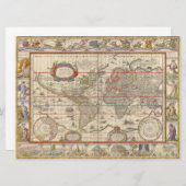 Carte du monde médiéval historique (par Willem Bla (Devant / Derrière)