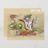 Carte du monde Merman et Lyre (Devant / Derrière)