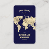 Carte du monde moderne de Travel Planner Midnight  (Devant)