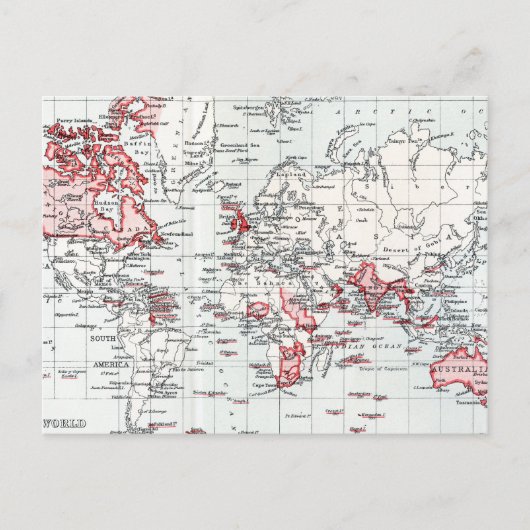 Carte du monde montrant les possessions britanniqu (Devant)