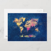 carte du monde OCÉANS et continents (Devant / Derrière)