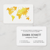 Carte du monde (Or) (Devant / Derrière)