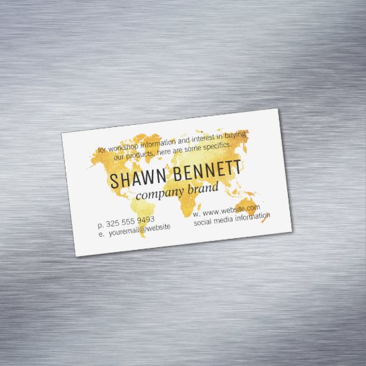 Carte du monde (Or) (In Situ)