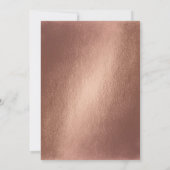 Carte du monde or rose métal Voyage mariage (Dos)