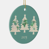 Carte du monde Ornement des arbres de Noël (Droite)